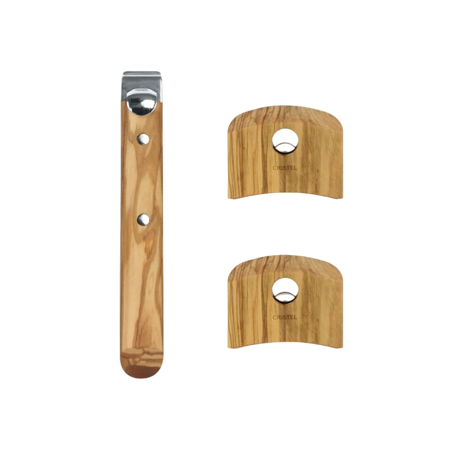 Cristel Set of wood handles