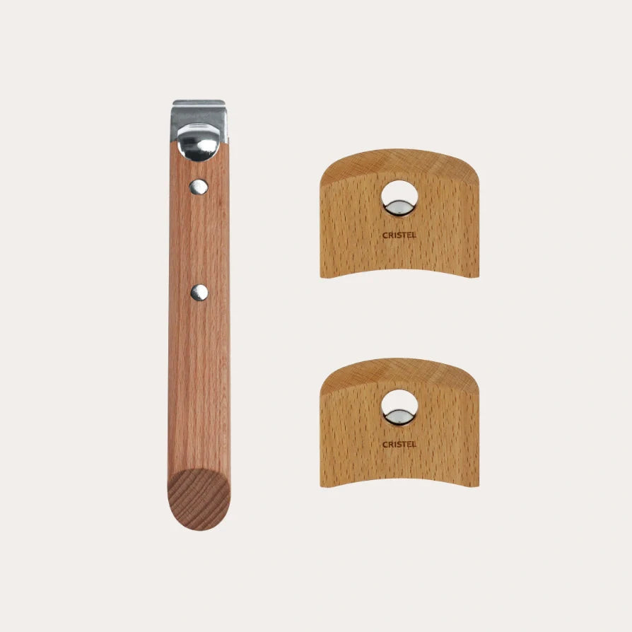 Cristel Set of wood handles