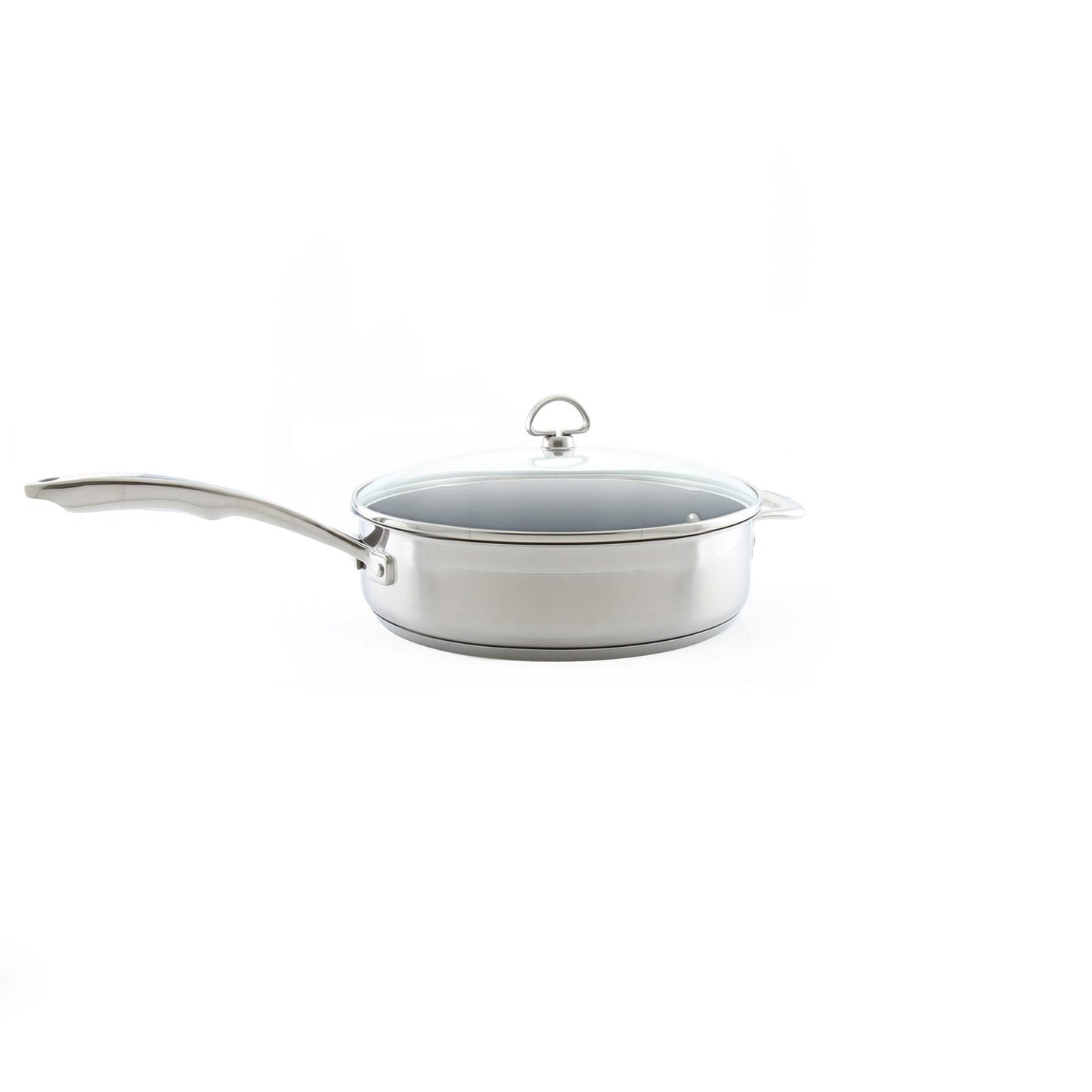 Chantal Induction 21 Steel Ceramic Coated Saute Skillet with Lid (5 Qt.)