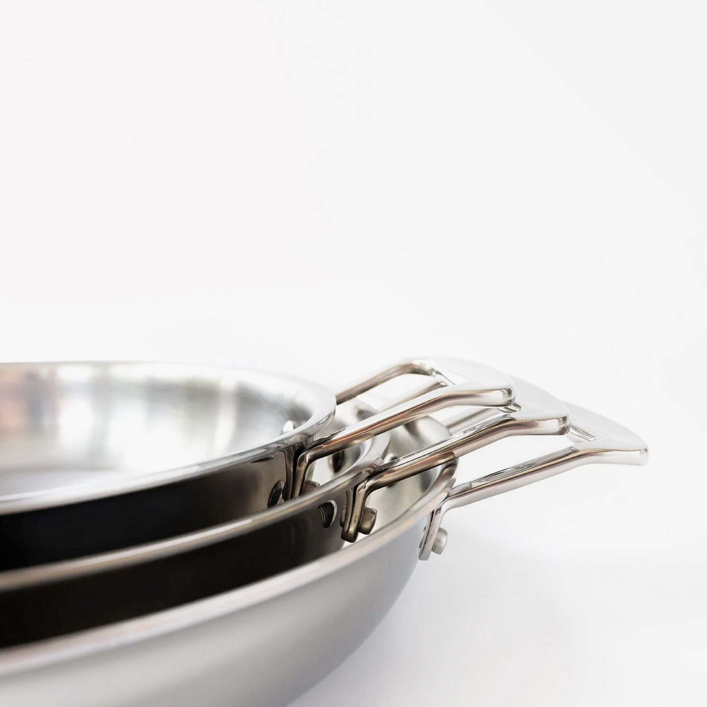 360 Cookware 3- Piece Fry Pan Set With Short Handles