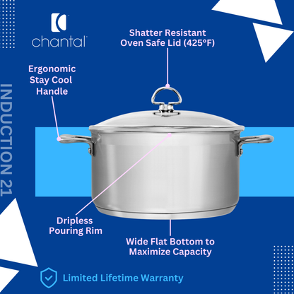 Chantal Induction 21 Steel Cookware Set (8 Pc.)