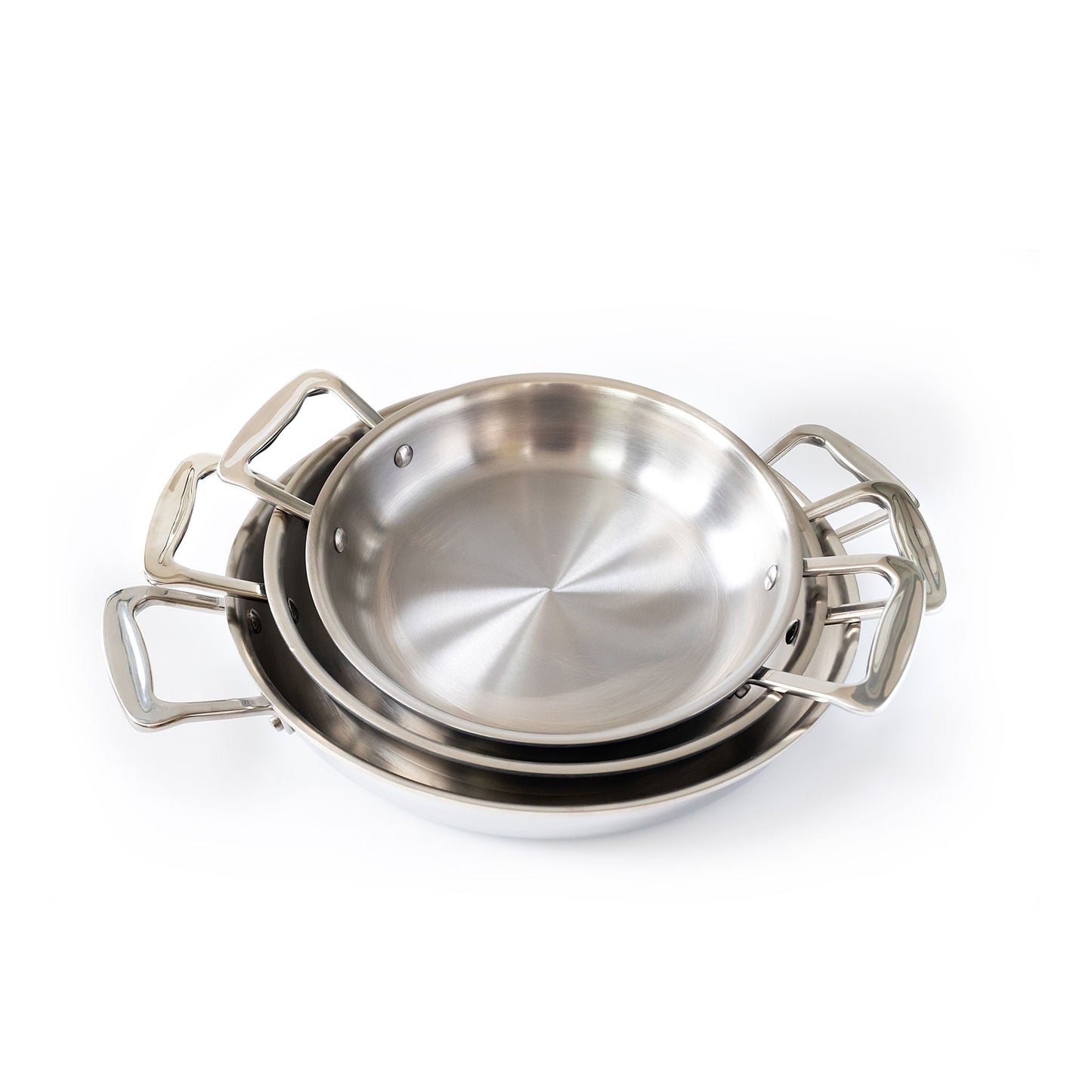 360 Cookware 3- Piece Fry Pan Set With Short Handles