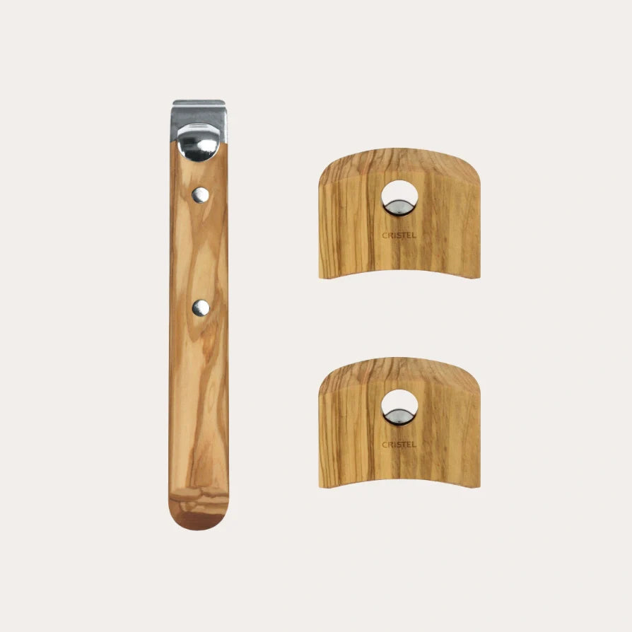 Cristel Set of wood handles