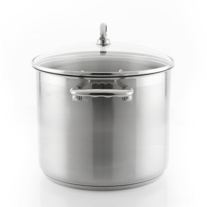 Chantal Induction 21 Steel Stockpot with Lid (12 Qt.)
