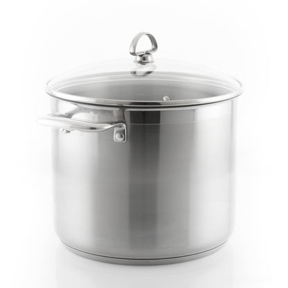 Chantal Induction 21 Steel Stockpot with Lid (12 Qt.)