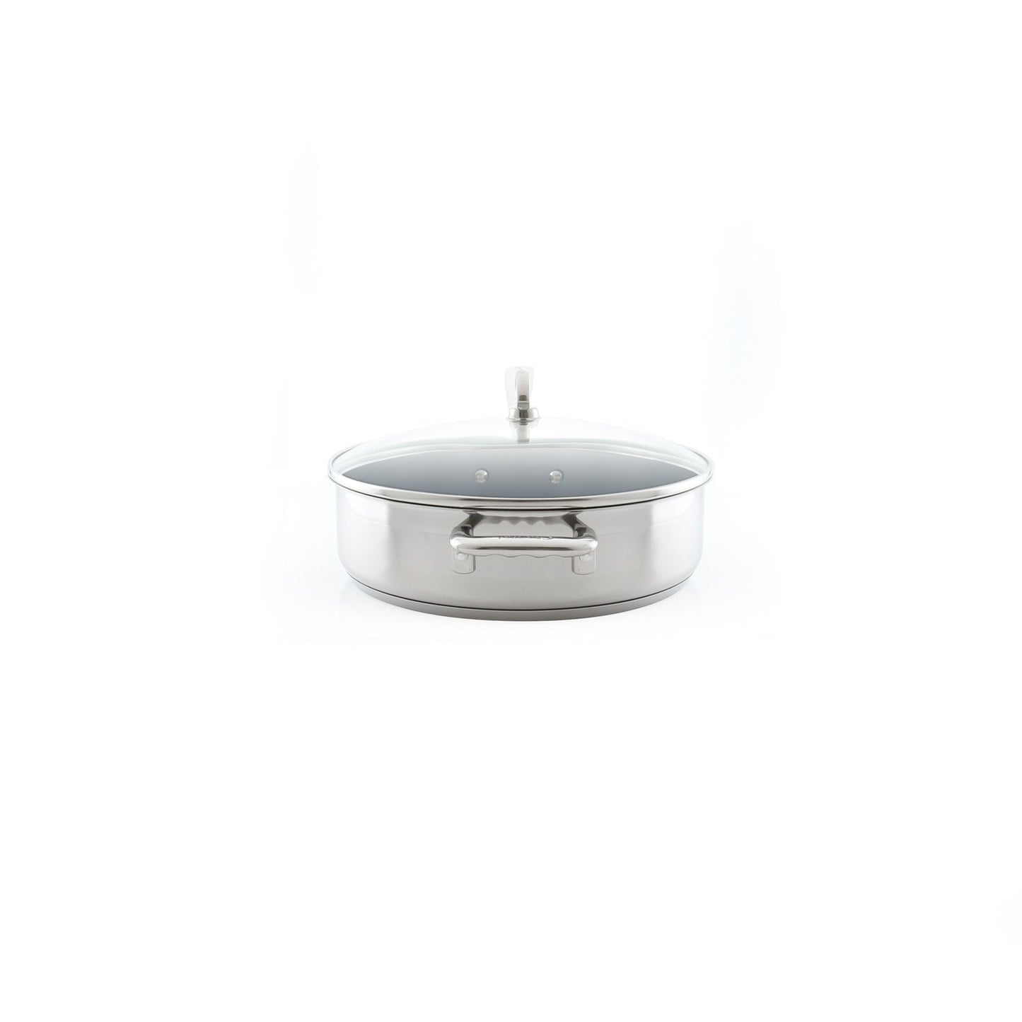 Chantal Induction 21 Steel Ceramic Coated Saute Skillet with Lid (5 Qt.)