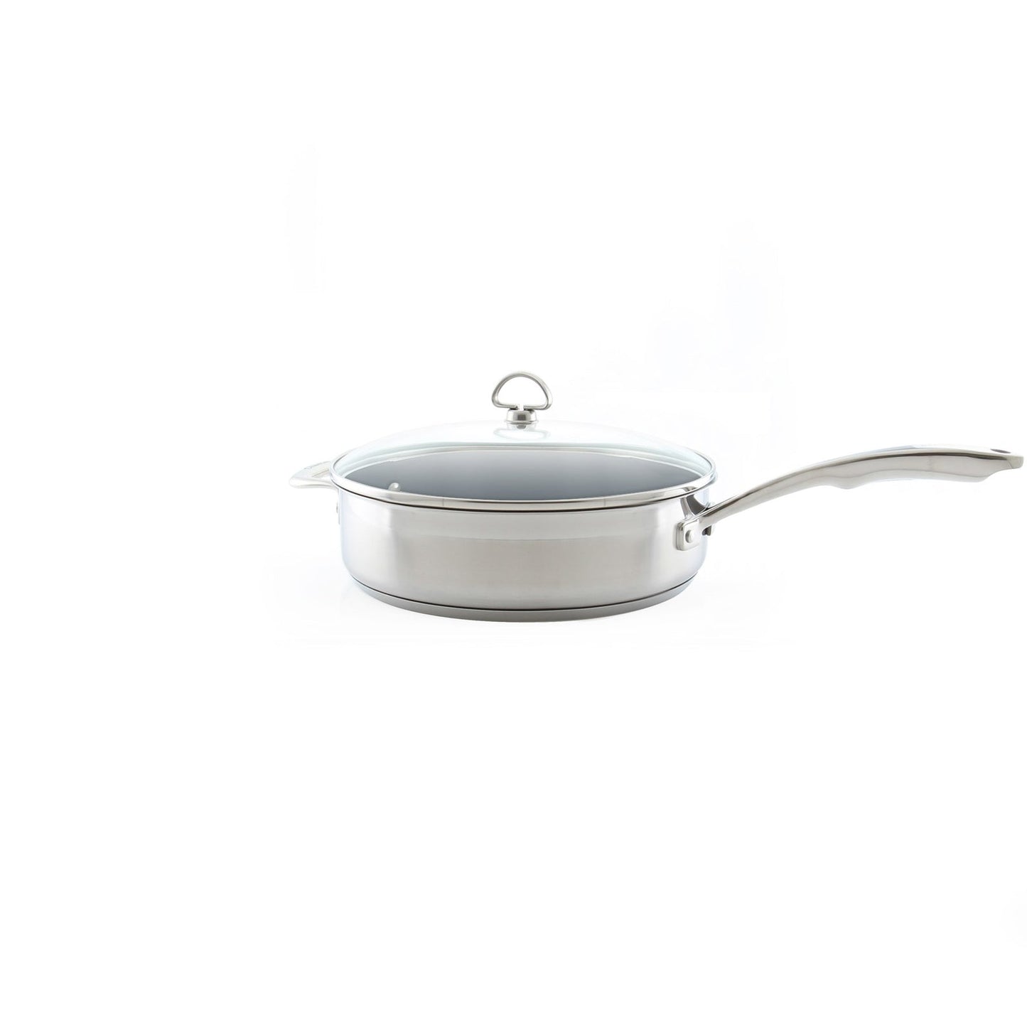Chantal Induction 21 Steel Ceramic Coated Saute Skillet with Lid (5 Qt.)