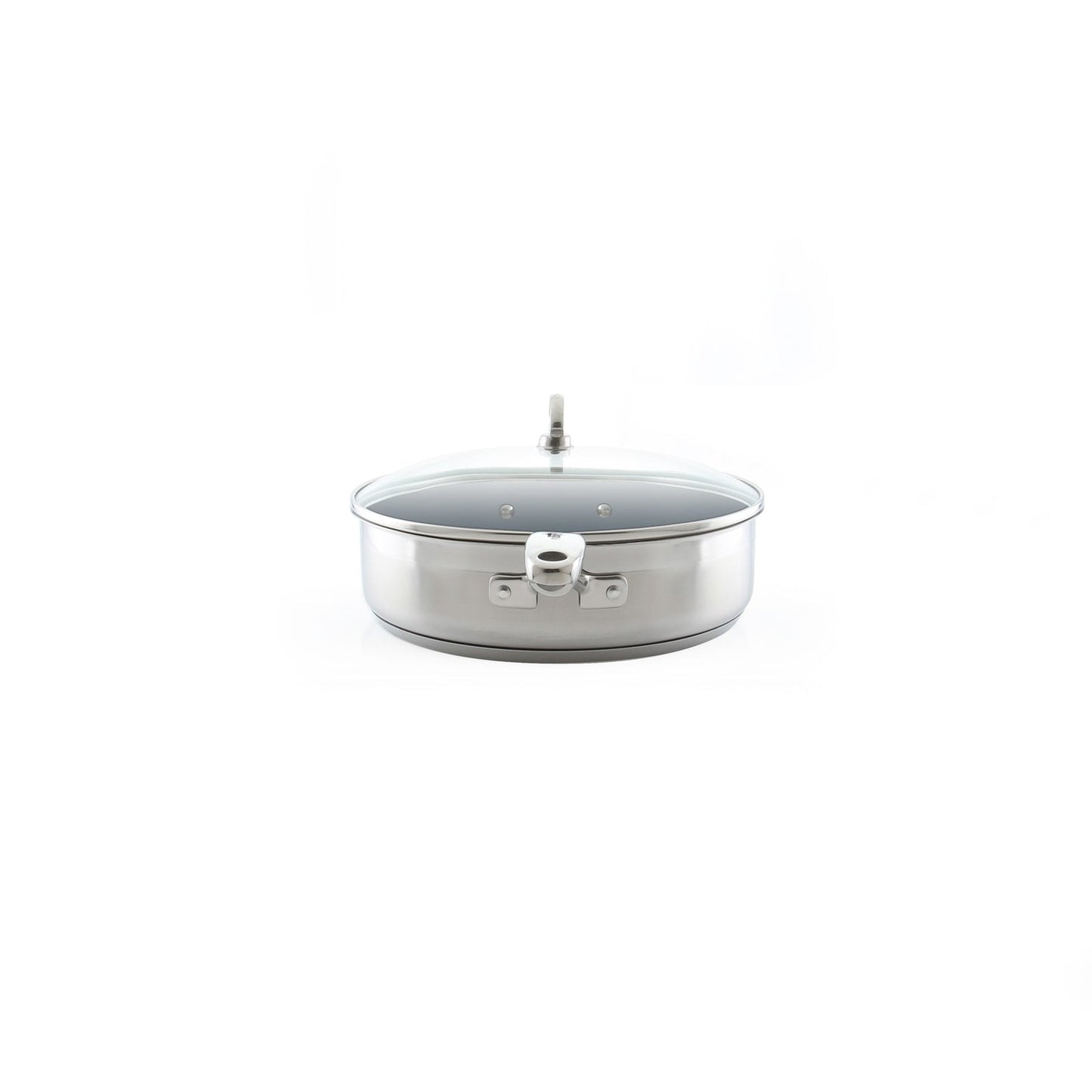 Chantal Induction 21 Steel Ceramic Coated Saute Skillet with Lid (5 Qt.)