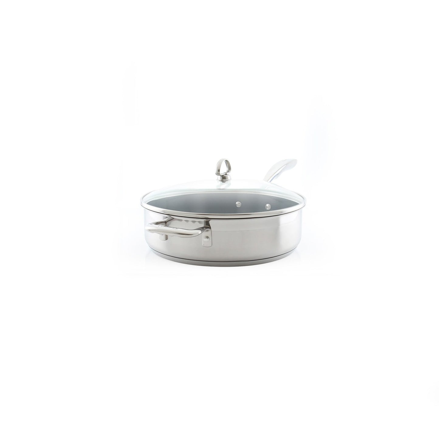 Chantal Induction 21 Steel Ceramic Coated Saute Skillet with Lid (5 Qt.)