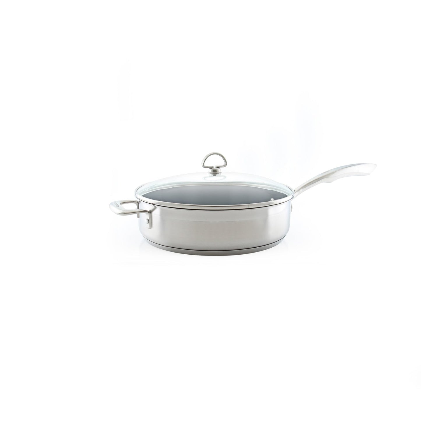 Chantal Induction 21 Steel Ceramic Coated Saute Skillet with Lid (5 Qt.)