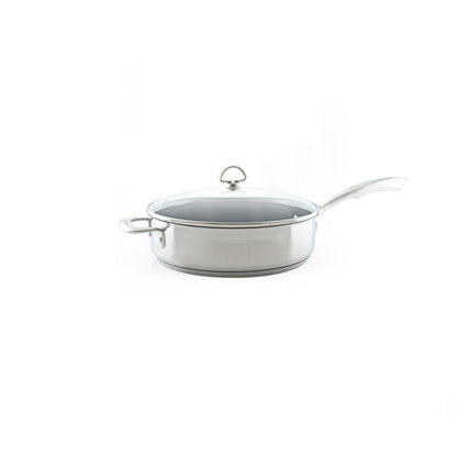 Chantal Induction 21 Steel Ceramic Coated Saute Skillet with Lid (5 Qt.)