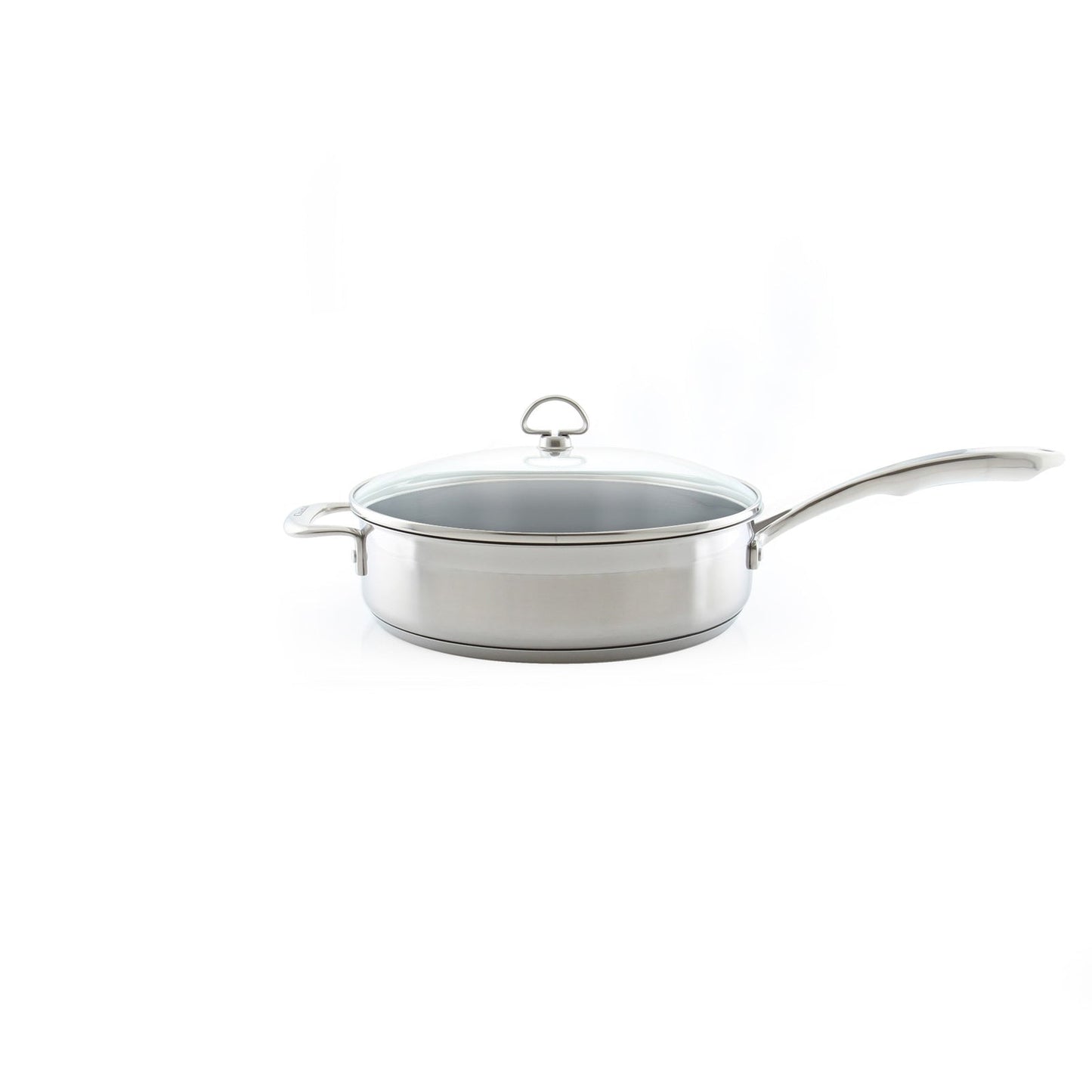 Chantal Induction 21 Steel Ceramic Coated Saute Skillet with Lid (5 Qt.)