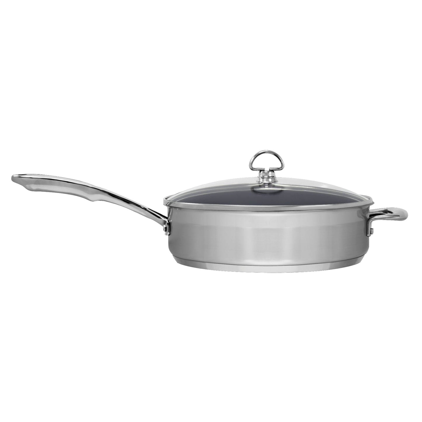 Chantal Induction 21 Steel Ceramic Coated Saute Skillet with Lid (5 Qt.)