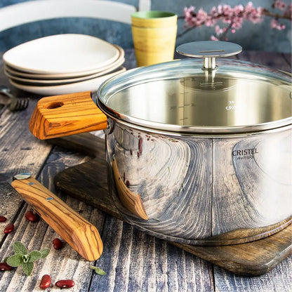 Cristel Set of wood handles