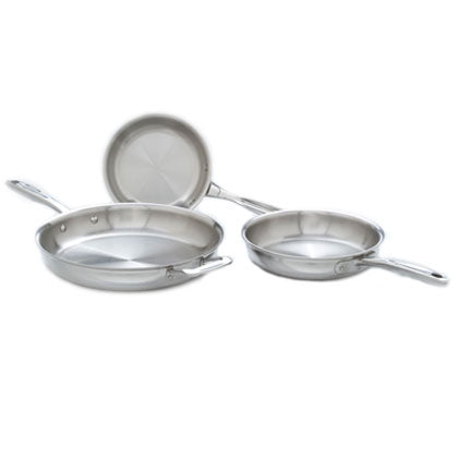 360 Cookware 3- Piece Fry Pan Set