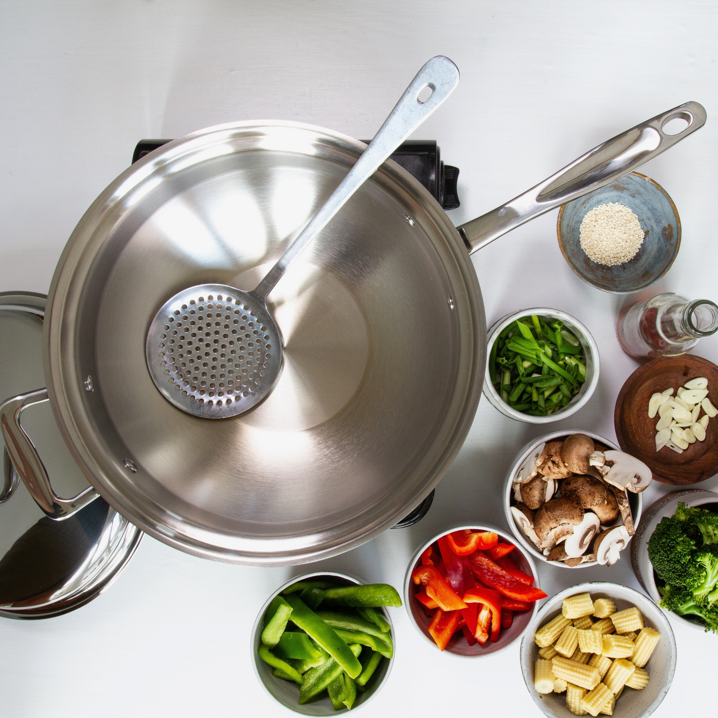 360 Cookware 5 Quart Stainless-Steel Wok